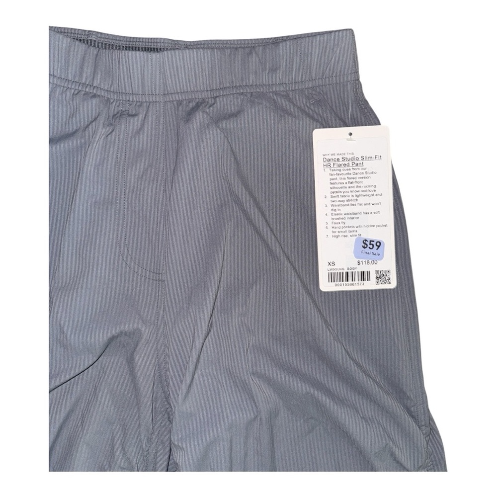 Lululemon Dance Studio Slim-Fit High-Rise Flared Pant, Solar Grey, Size XS NWT - Picture 5 of 6